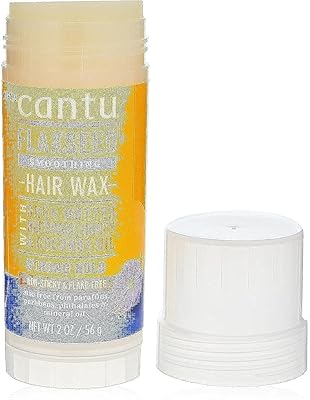 Cantu Flaxseed Smoothing Hair Wax with Shea Butter, Beeswax, Honey & Coconut Oil 2 oz