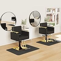 Baasha Black and Gold Salon Chair — image 4