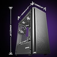 MOROVOL P5 ATX Mid Tower Gaming PC Case — image 7