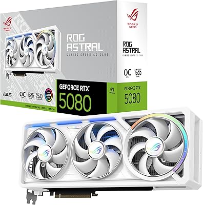 ASUS ROG Astral GeForce RTX 5080 16GB GDDR7 White OC Edition