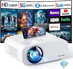 Pericat PJ108 4K Supported Native 1080P Portable Projector Review