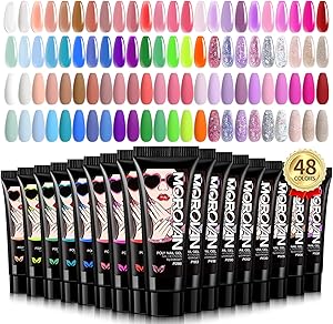 Morovan 48 Colors Poly Gel Nail Set Review