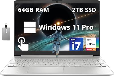 HP 15.6″ FHD Touchscreen Business Laptop, Intel i7-1255U, 64GB RAM, 2TB SSD