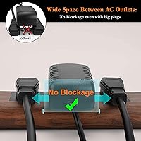 JACKYLED 10Ft Extension Cord with USB Ports — image 3