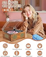 MANGOSTAN CD-005-BR Portable Retro CD Player — image 3