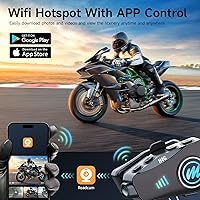 Moman H4C Motorcycle Helmet Headset with 1080P Camera — image 5