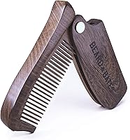 Beard & Bates The Sandalwood Switchblade Folding Wooden Beard Comb — image 2