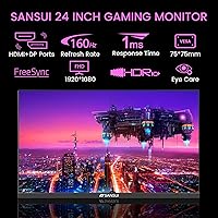 SANSUI 24 Inch Gaming Monitor 160Hz FHD 1080p — image 2