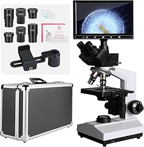 Vabiooth Lab Darkfield & Brightfield Trinocular Compound Microscope 40X-2500X Magnification Review