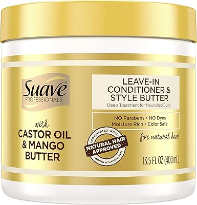 Suave Professionals Hair Conditioner Leave In Styling Butter for Natural Hair 13.5oz