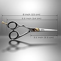BRV MEN Left Handed Beard & Mustache Scissors 5.5″ - Silver — image 7