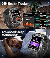 LIGE Military Smart Watch for Men, 1.96″ HD Screen, Bluetooth Calling, Fitness Tracker, 5ATM Waterproof — image 4