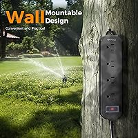 Diivoo Waterproof Surge Protector with 50 FT Extension Cord — image 7