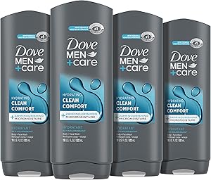 Dove Men+Care Body and Face Wash Clean Comfort 18 oz 4 Count Review