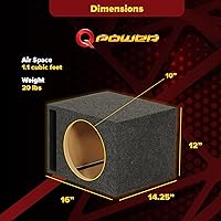 QPower 10 Inch Subwoofer Box — image 5