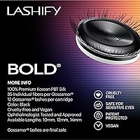 Lashify Bold 10mm Gossamer DIY Eyelash Extensions Refill, Black — image 6
