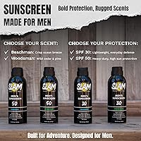 SLAM WoodsMan Men's Scented Sunscreen Spray SPF 30, 5oz — image 3