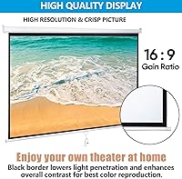 SUPER DEAL 80″ 16:9 HD Projection Screen — image 4