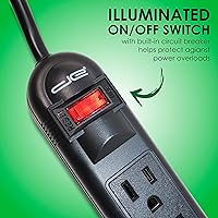 Digital Energy 6-Outlet Surge Protector with 25-Ft Extension Cord — image 7