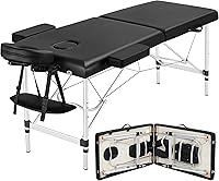 Yaheetech Portable Massage Table 24 inch Width Black — image 1
