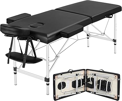 Yaheetech Portable Massage Table 24 inch Width Black