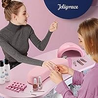 Joligrace Professional Foldable Manicure Table Pink — image 2