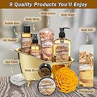 Aqua Elegante Spa Gift Basket – Honey & Almond Scented Bath Set — image 2