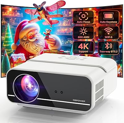 DBPOWER C16 4K Projector with 5G WiFi and Bluetooth