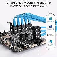 YBBOTT PCIe SATA Expansion Card 16 Ports — image 3