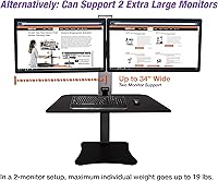 Victor DC475 High Rise Electric Triple Monitor Standing Desk Converter — image 12