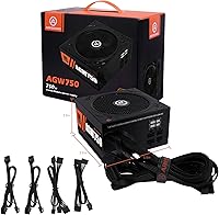 ARESGAME AGW750 750W 80+ Bronze Semi-Modular ATX Power Supply — image 5