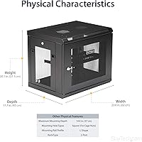 StarTech 9U Wall-Mount Server Rack Cabinet — image 5