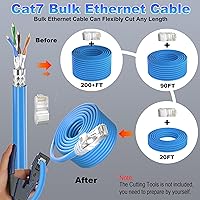 MEIPEK Cat 7 Outdoor Ethernet Cable 200ft — image 3