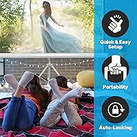 Pyle PRJTP72 72-Inch Portable Projector Screen with Stand — image 4