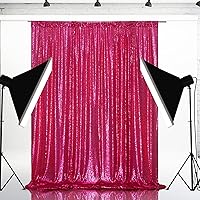 Eternal Beauty Hot Pink Sequin Backdrop 20x10 Ft — image 8