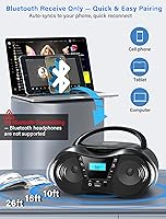 Greadio CD-X9B Boombox Bluetooth CD Player — image 3