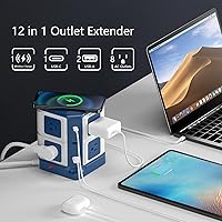 BESTEK PD 20W USB C Power Strip with Wireless Charger — image 2