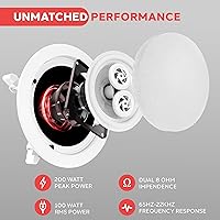 Pyle PWRC52 5.25″ Ceiling Wall Mount Speakers — image 4