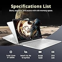 HP 15.6″ FHD Touchscreen Business Laptop, Intel i7-1255U, 64GB RAM, 2TB SSD — image 2