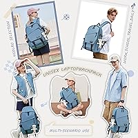 Caoroky Laptop Backpack 15.6 Inch Grey — image 2