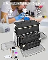 Nail Polish Organizer Case, Large Capacity for 64 Bottles — image 7