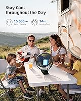 Koonie 10000mAh Rechargeable Portable Clip-on Fan — image 3
