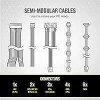 Corsair CX750M 750W 80 Plus Bronze Semi-Modular Power Supply — image 4