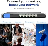 Linksys LGS124P 24-Port Gigabit Unmanaged PoE Switch — image 10