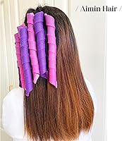 Aimin 50pcs Spiral Heatless Hair Curlers 22Inch No Heat Curlers Kit — image 6