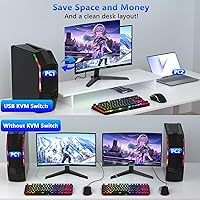 AUKOKIOULA KVM Switch 2 Computers 1 Monitor 4K@60Hz — image 6