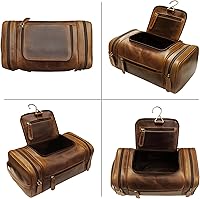 ELIZO Genuine Leather Toiletry Bag for Men — image 6