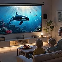 ZENY 100 Inch Pull Down Projector Screen 16:9 — image 6
