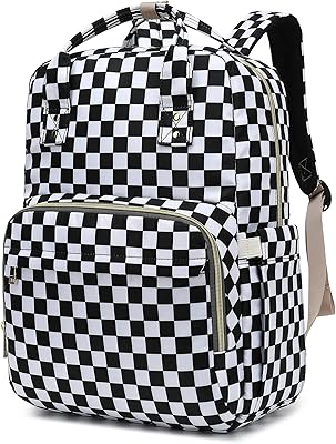 Kouxunt Checkered Laptop Backpack