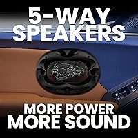 BOSS Audio Systems CH6950 6 x 9 Inch 5-Way Car Speakers — image 2